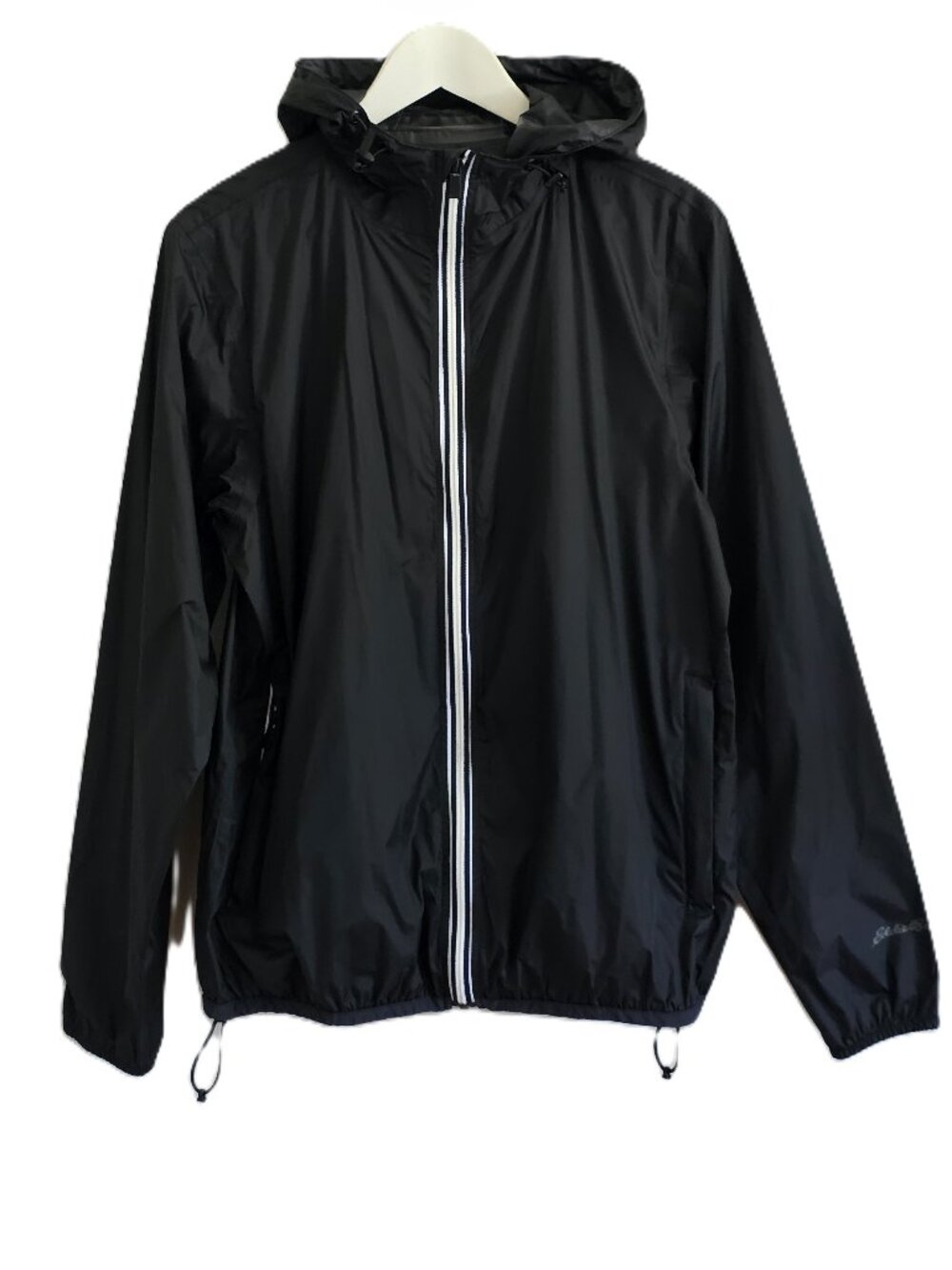 Eddie Bauer black rain jacket